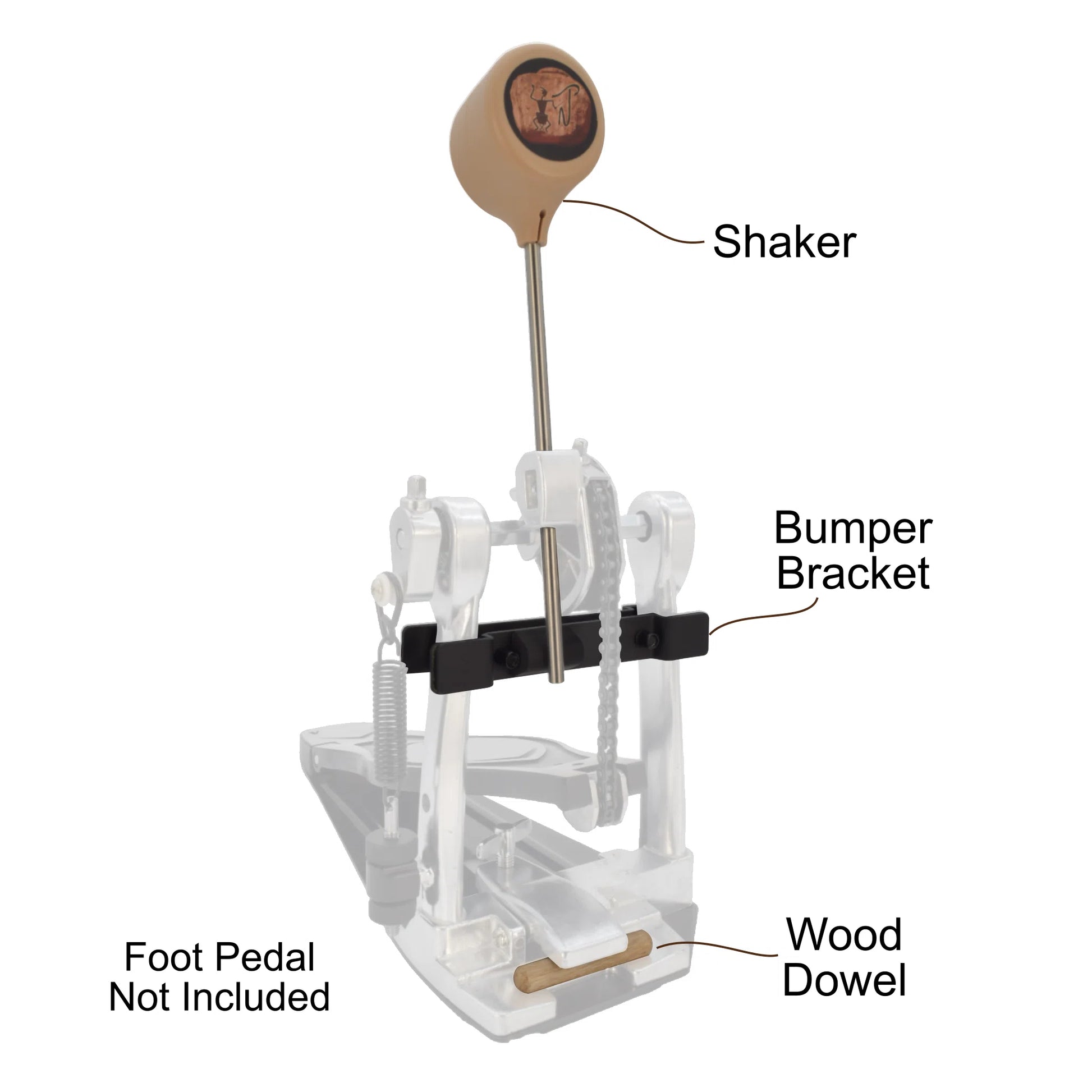 bass foot pedal Percussion Shaker Foot Pedal Conversion Kit – Native Tongue Percussion